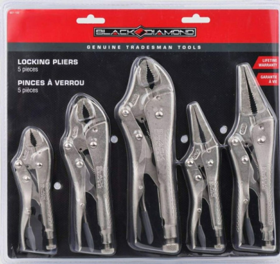 Black Diamond 5 Pc. Locking Pliers Set | * Wholesale