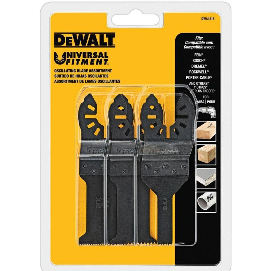 Dewalt 3 Pc. Oscillating Blade Set | * New