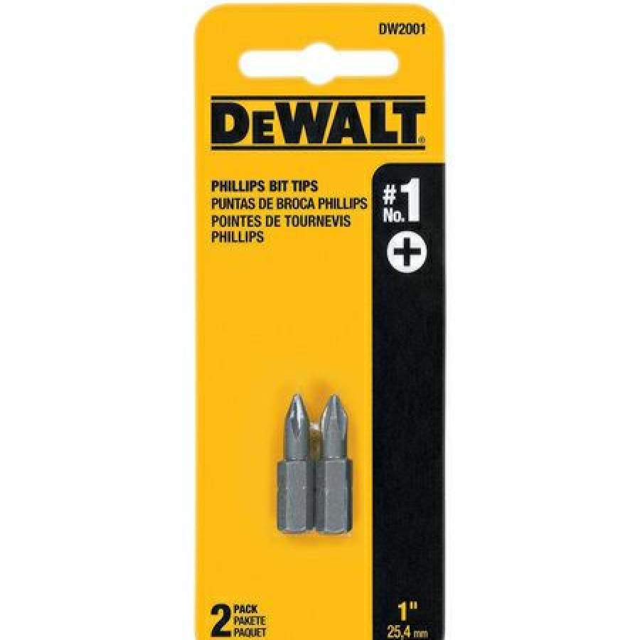 Dewalt Phillips 1 Insert Bit Tip, 2 Pk. | * Clearance