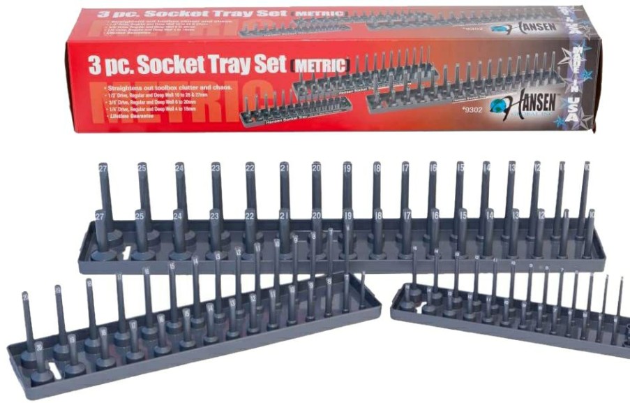 Hansen Socket Tray Sets 3 Pc. | * Wholesale