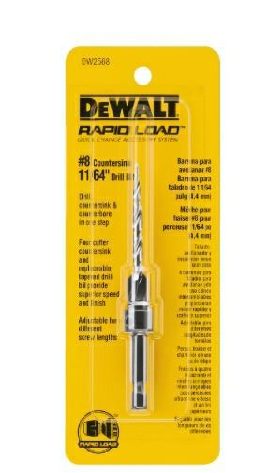 Dewalt #8 Countersink With 11/64 Drill Bit | * Clearance