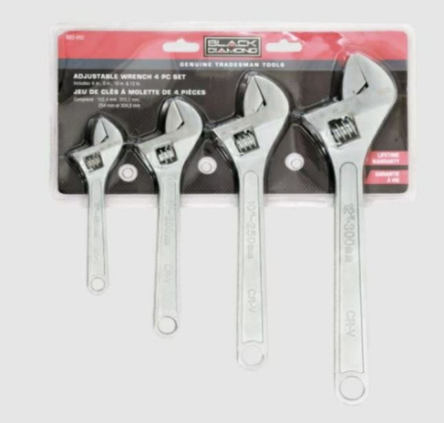 Black Diamond Adjustable Wrench 4 Pc. Set | * New