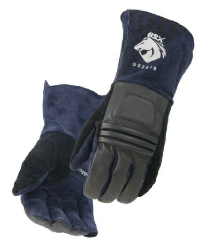 Black Stallion Bsx Grain Pigskin & Split Cowhide Stick Glove | * Clearance