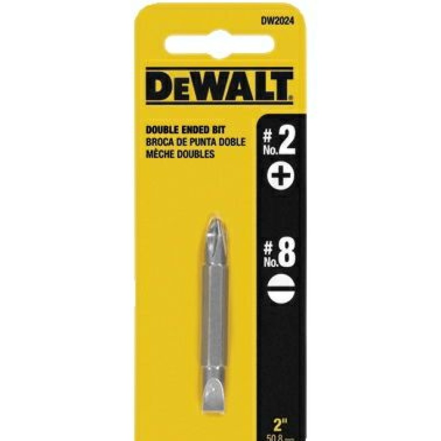 Dewalt #2 Phillips And #8 Slotted Double Ended Screw Driving Bit | * Best