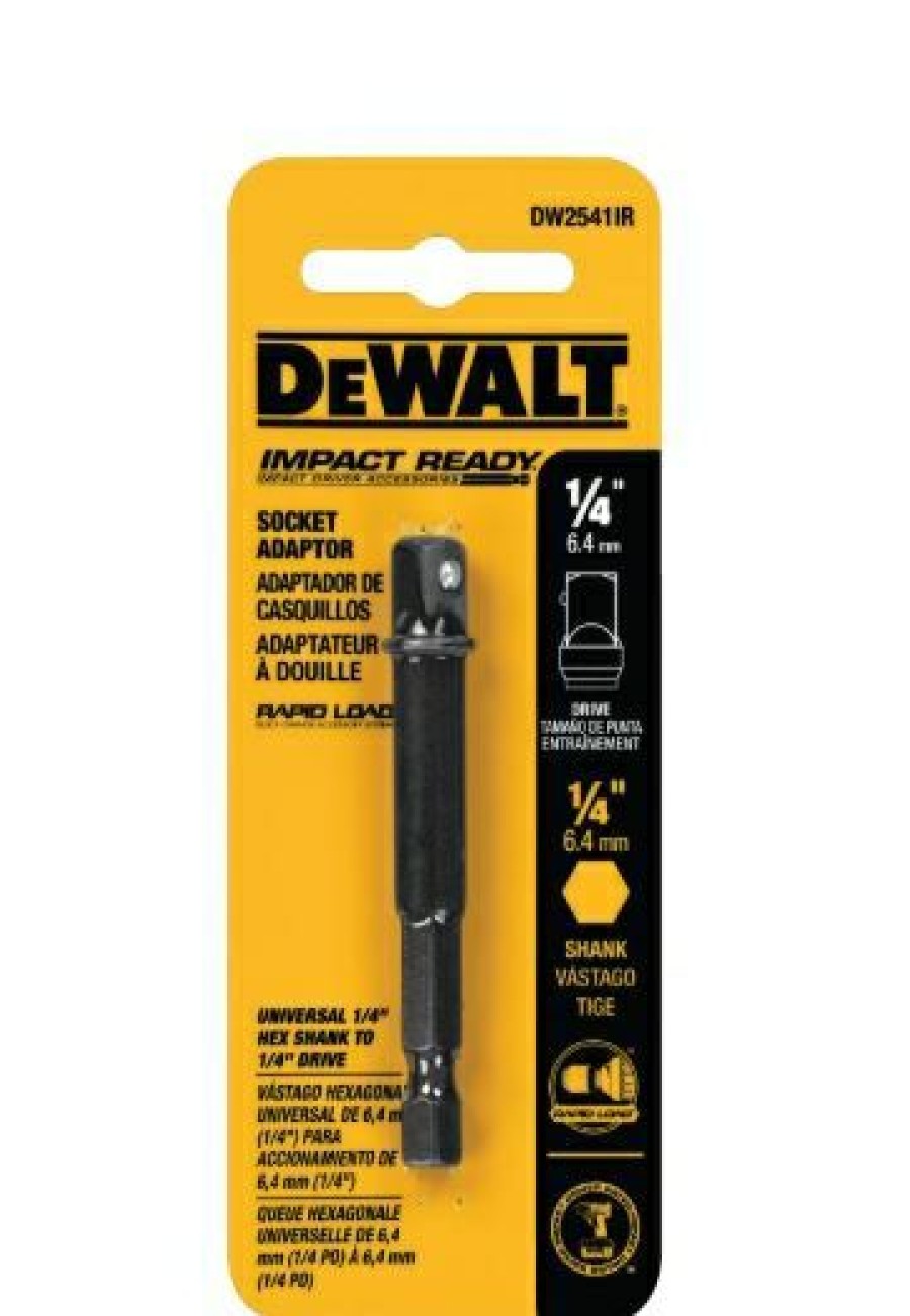 Dewalt 1/4 In. Hex Shank To 1/4 In. Socket Adapter Impact Ready | * Clearance