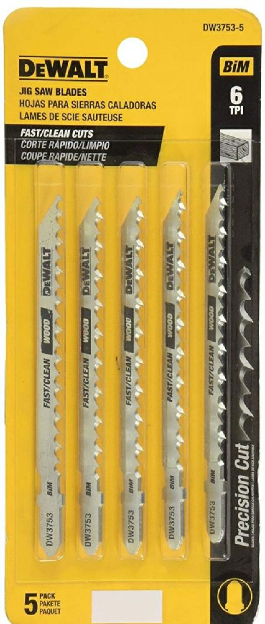 Dewalt Premium 4 In. Wood Cutting Jig Saw Blades 5 Pack | * Wholesale