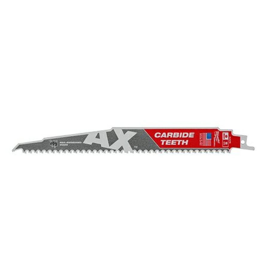 Milwaukee The Ax With Carbide Teeth Sawzall Blade 9 5T | * Wholesale