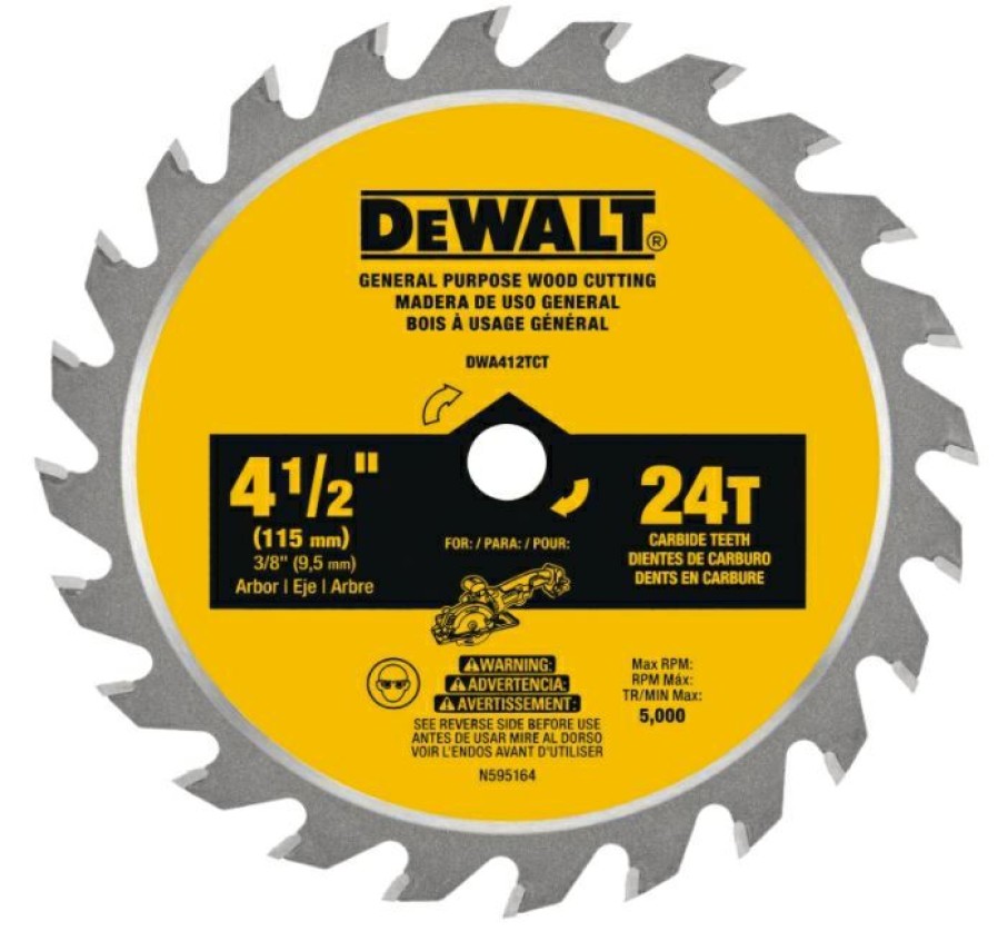 Dewalt Dwa412Tct 4 1/2 Inch Circular Saw Blade | * New