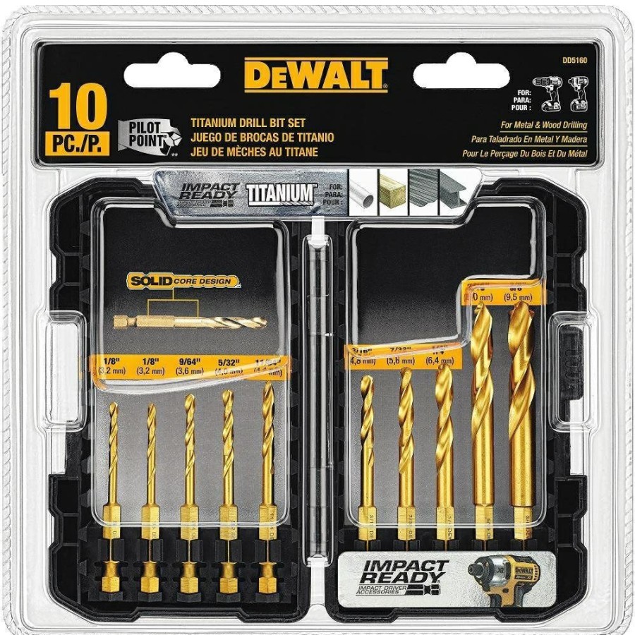 Dewalt 10 Pc Titanium Impact Ready Set | * Best