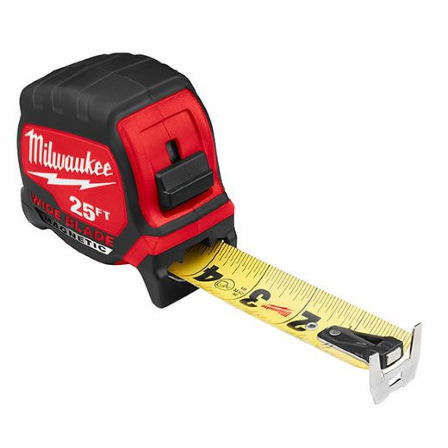 Milwaukee 25 Ft Magnetic Wide Blade Tape Measure | * Online