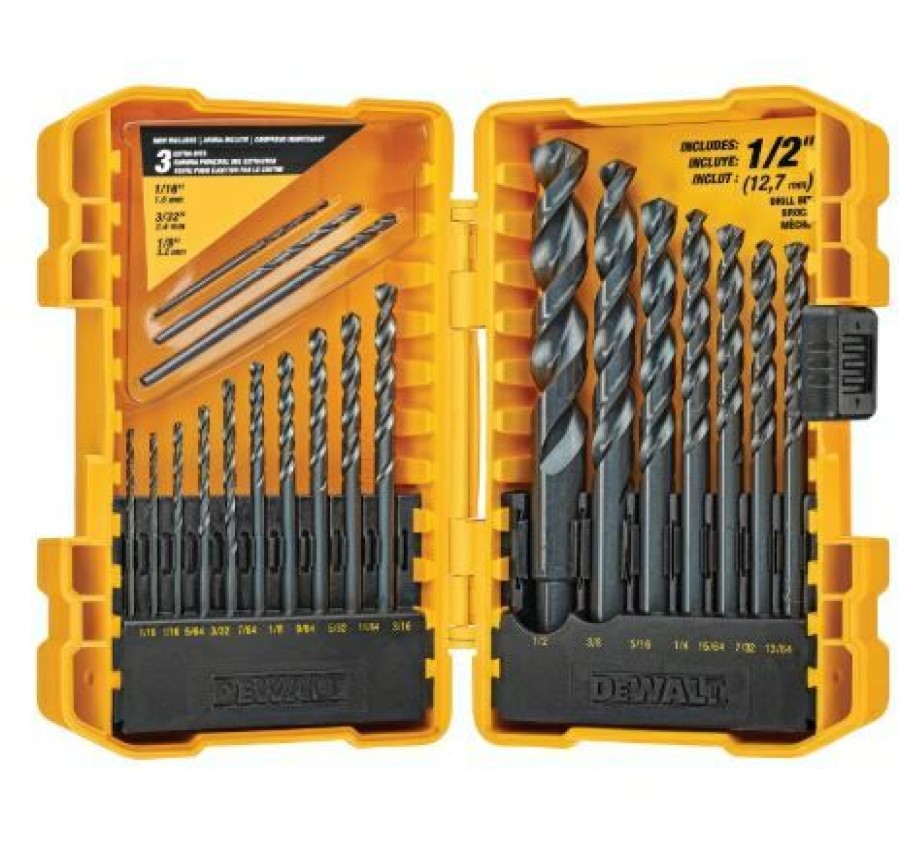 Dewalt 20 Piece Black Oxide Drill Bit Set | * Wholesale