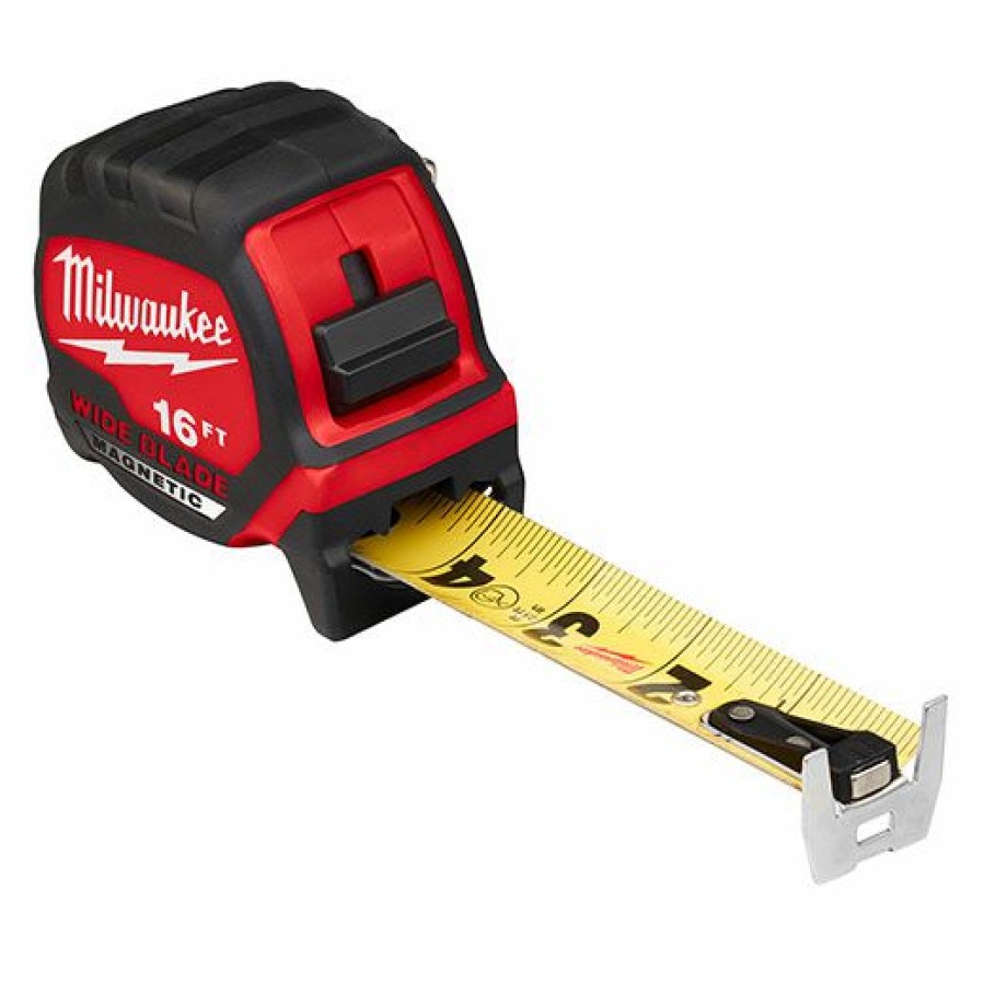 Milwaukee 16 Ft Magnetic Wide Blade Tape Measure | * New