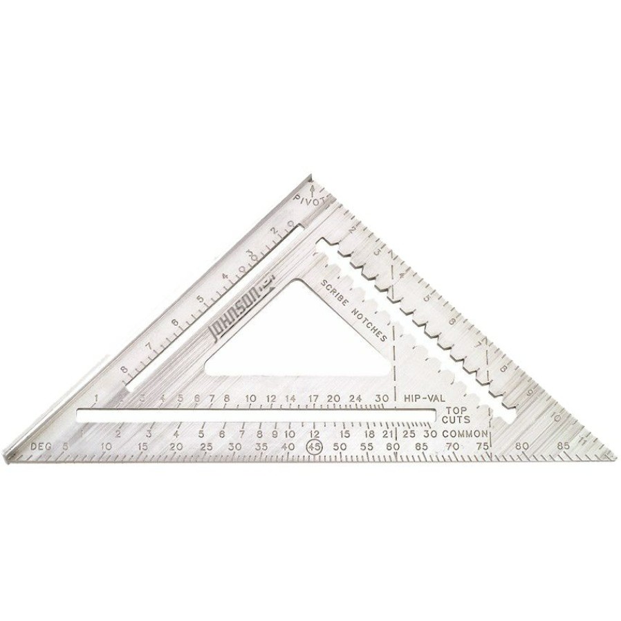 Johnson Level 12 Aluminum Rafter Angle Square W/Manual | * Clearance