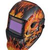 Kt Industries Flaming Skull Auto Darkening Welding Helmet | * Best