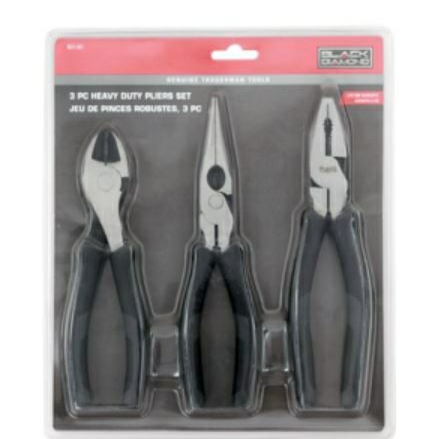 Black Diamond 3 Pc. Heavy Duty Pliers Set | * Wholesale