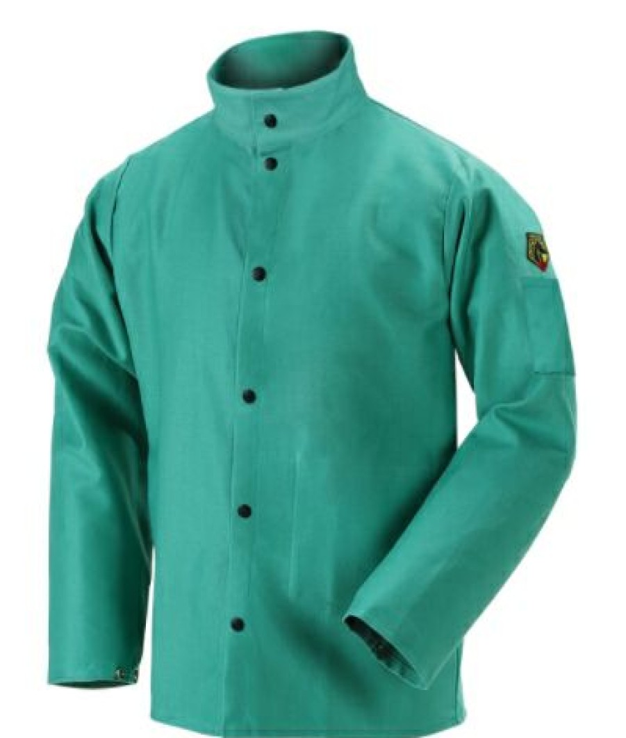 Black Stallion Truguard 200 Fr Cotton Welding Jacket, Green | * Best