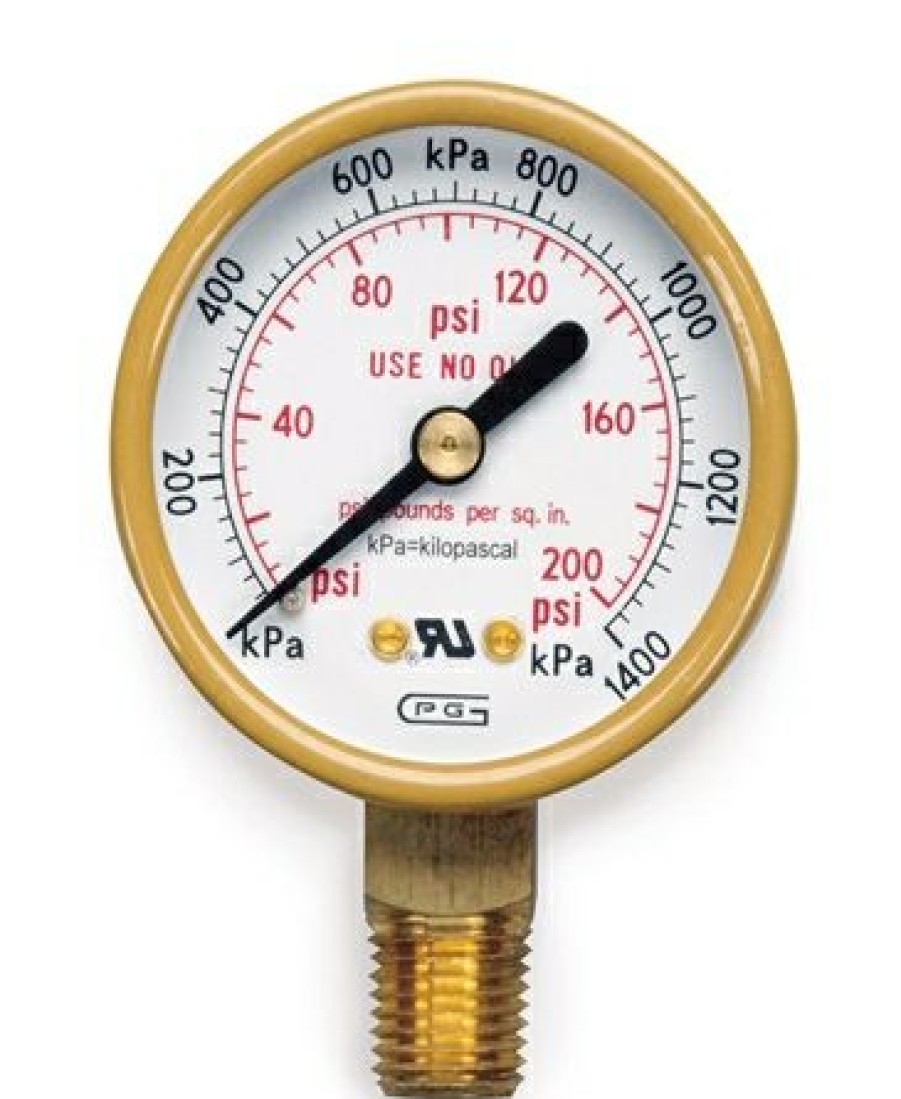 Hobart 770128 Air/Oxygen Low/Line Pressure Gauge (0 To 200 Psi) | * Clearance