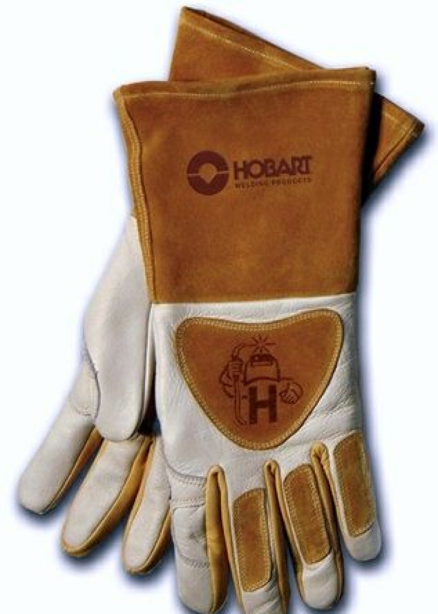 Hobart Premium Xl Form Fitting Gauntlet Style Welding Gloves, 770440 | * Clearance