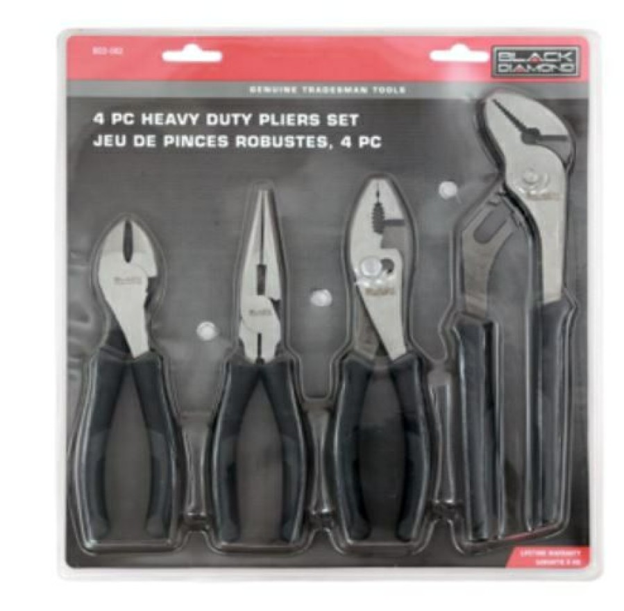 Black Diamond 4 Pc. Heavy Duty Plier Set | * Online