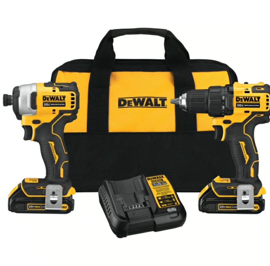 Dewalt Atomic 20V Max* Brushless Cordless 2-Tool Combo Kit | * Wholesale