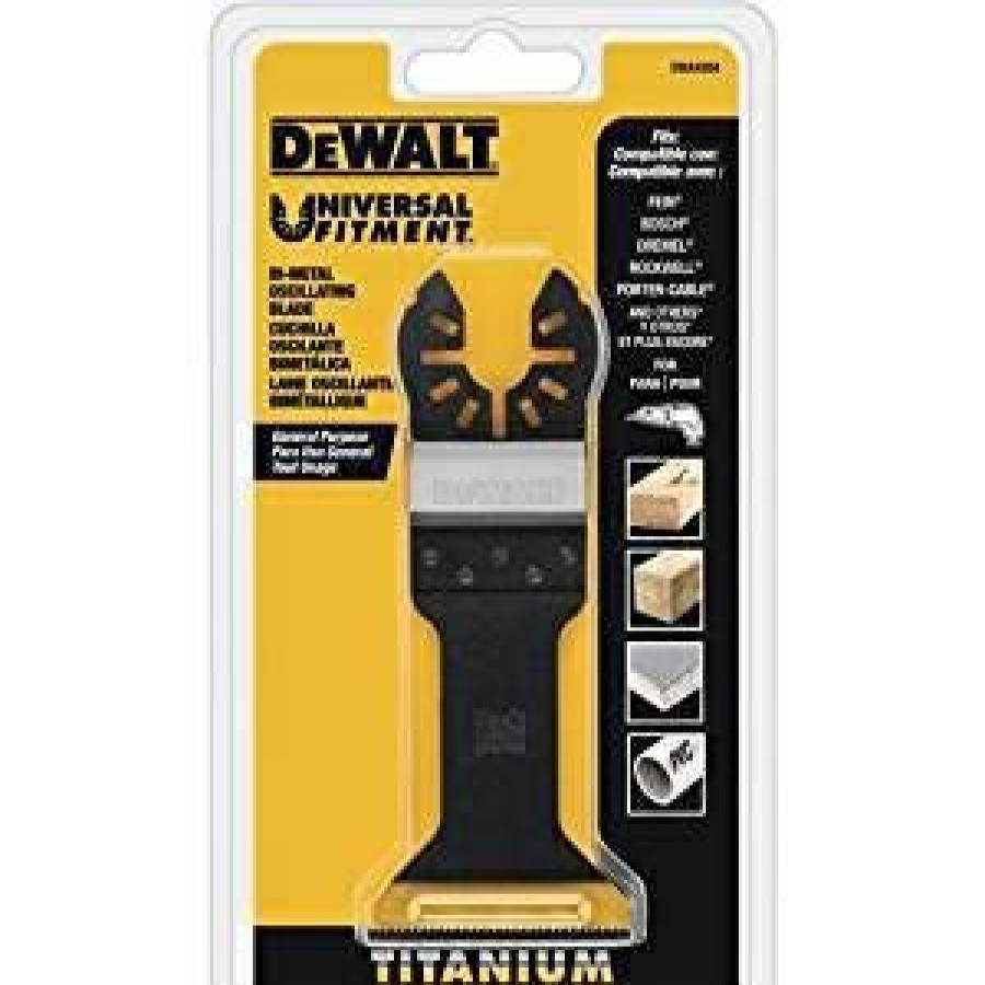 Dewalt Wide Titanium Oscillating Wood W/ Nails Blade | * New