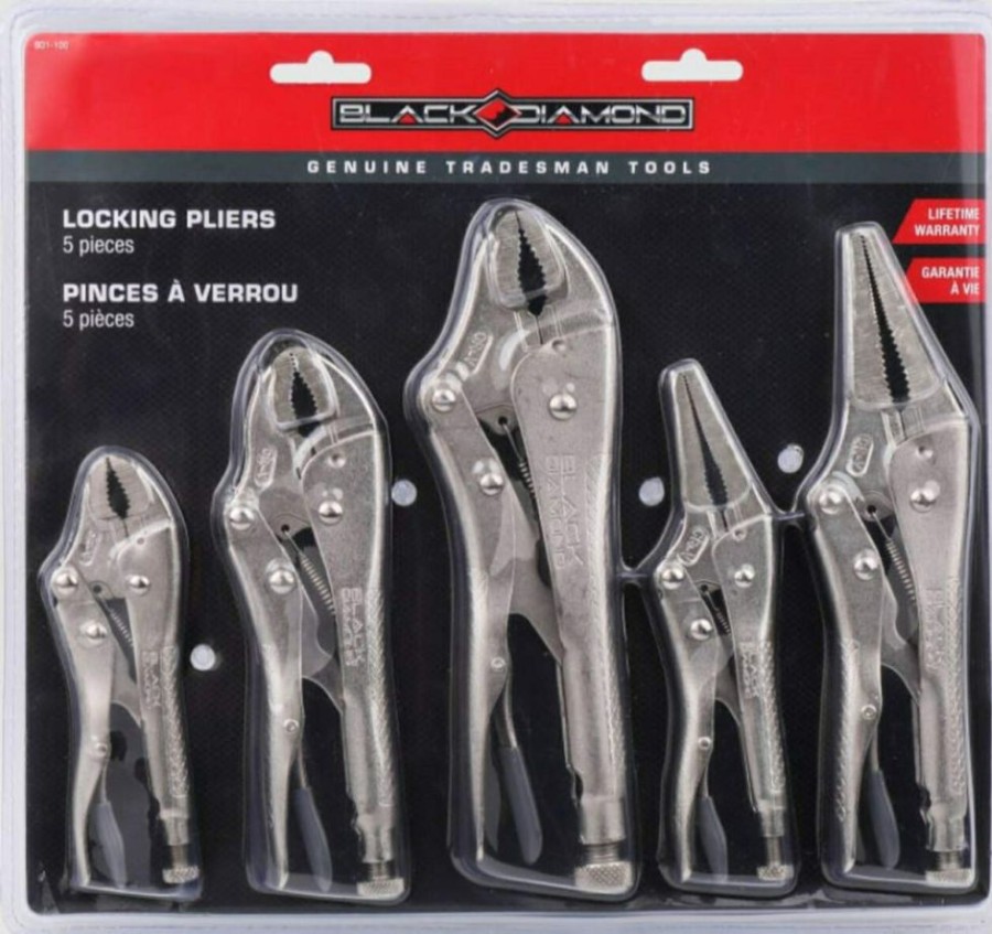 Black Diamond 5 Pc. Locking Pliers Set | * Hot