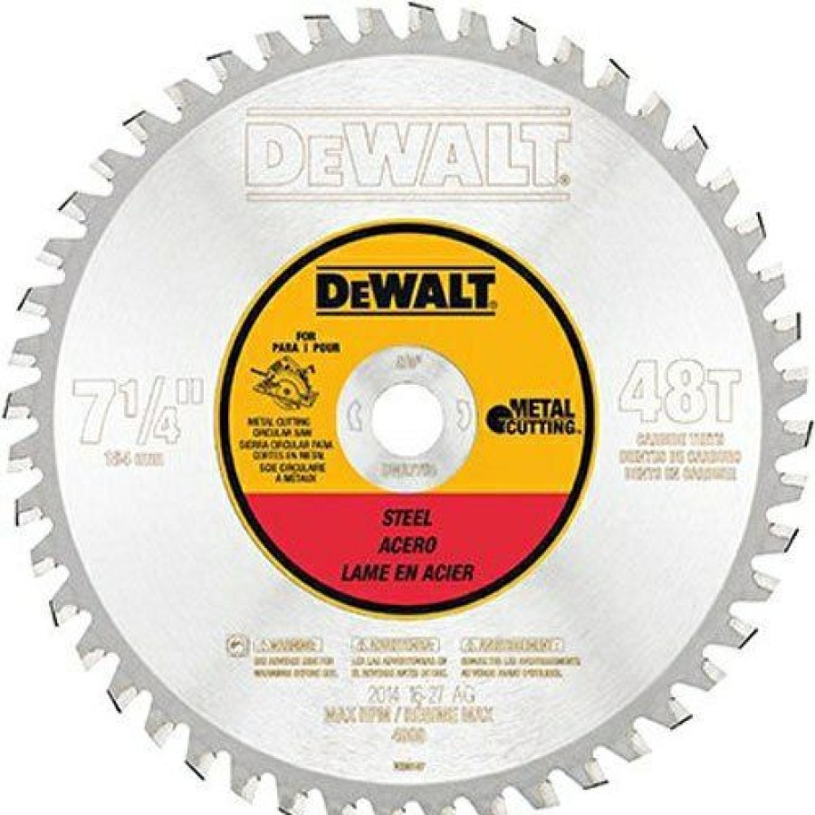 Dewalt 7-1/4 48T Ferrous Metal Cutting Blade 5/8 Arbor | * Online