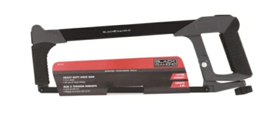 Black Diamond 12 Heavy Duty Hacksaw & Blade | * New