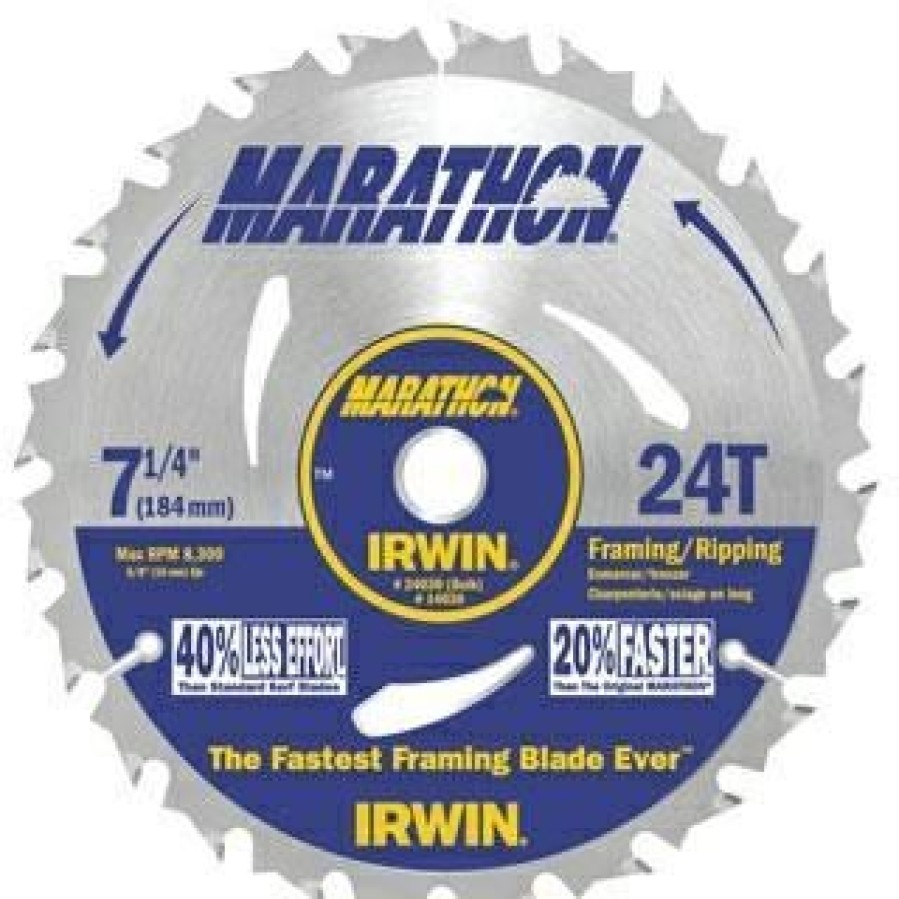 Irwin 7-1/4 24 Tooth Corded Portable Saw Blade | * Wholesale