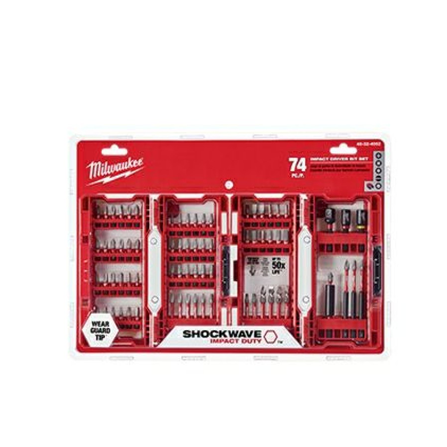 Milwaukee Shockwave Impact Duty Driver Bit Set 74 Pc | * Wholesale